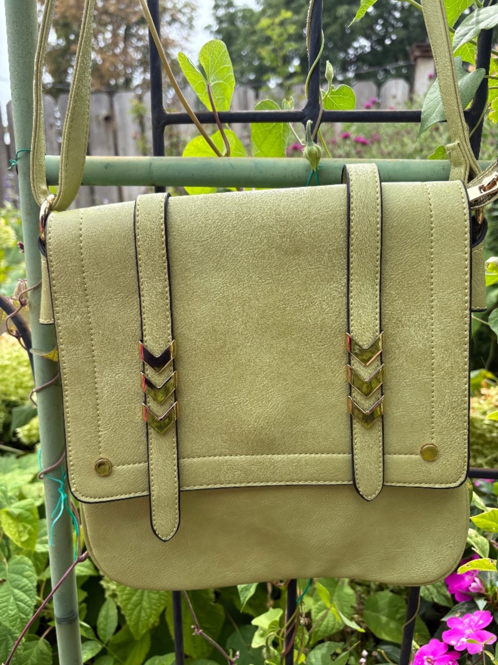 Alyssa Double Compartment Flapover Crossbody Bag